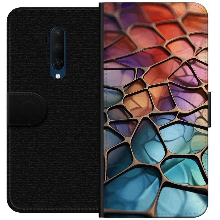 Wallet case for OnePlus 7T Pro with Metallic pattern design in the group SMARTPHONE & TABLETS / Phone cases / OnePlus at TP E-commerce Nordic AB (A56754)