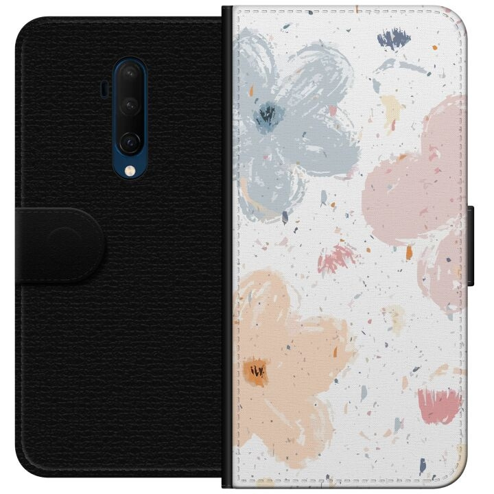 Wallet case for OnePlus 7T Pro with Flowers design in the group SMARTPHONE & TABLETS / Phone cases / OnePlus at TP E-commerce Nordic AB (A56756)