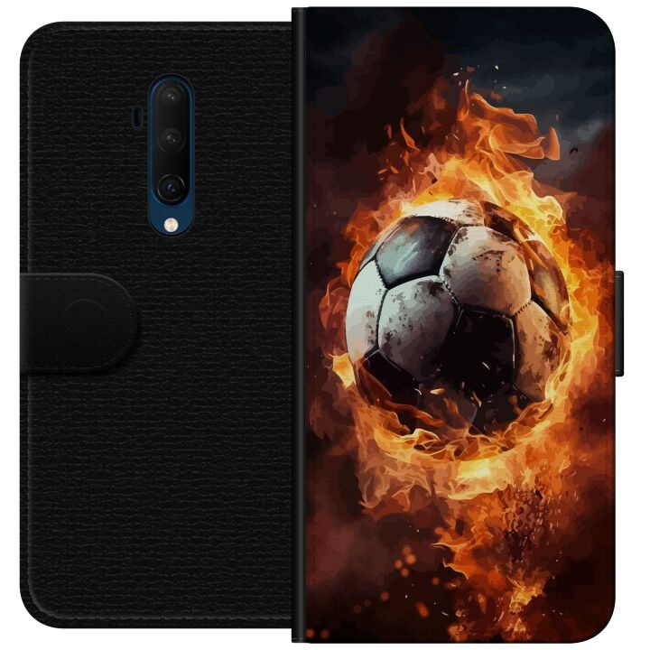 Wallet case for OnePlus 7T Pro with Football design in the group SMARTPHONE & TABLETS / Phone cases / OnePlus at TP E-commerce Nordic AB (A56765)