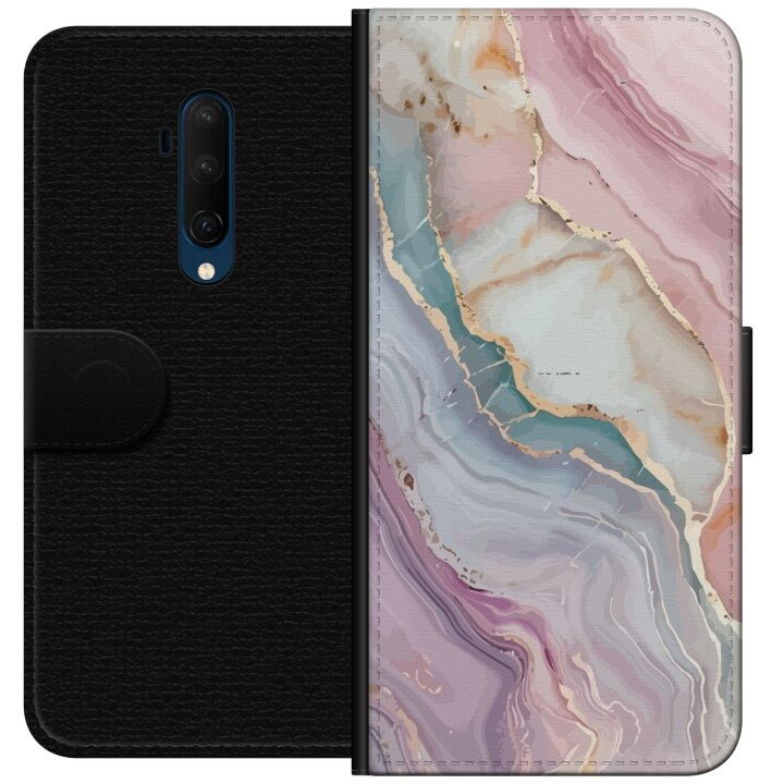 Wallet case for OnePlus 7T Pro with Marble design in the group SMARTPHONE & TABLETS / Phone cases / OnePlus at TP E-commerce Nordic AB (A56766)