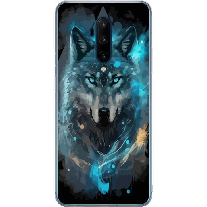 Mobile case for OnePlus 7T Pro with Wolf design in the group SMARTPHONE & TABLETS / Phone cases / OnePlus at TP E-commerce Nordic AB (A56776)