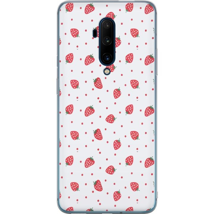 Mobile case for OnePlus 7T Pro with Strawberries design in the group SMARTPHONE & TABLETS / Phone cases / OnePlus at TP E-commerce Nordic AB (A56788)