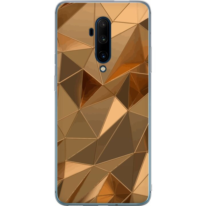 Mobile case for OnePlus 7T Pro with 3D Gold design in the group SMARTPHONE & TABLETS / Phone cases / OnePlus at TP E-commerce Nordic AB (A56795)