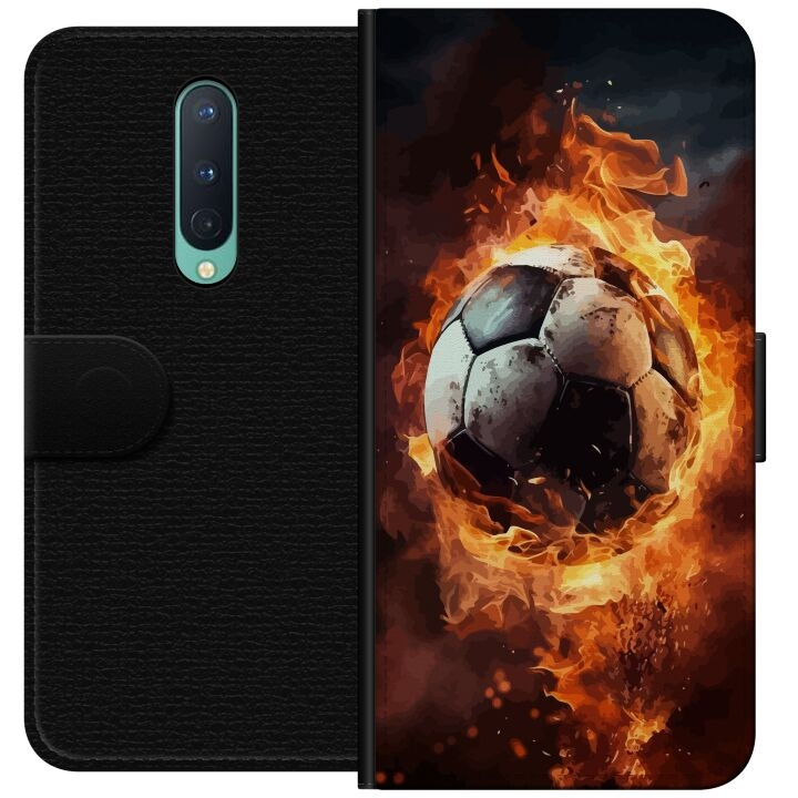 Wallet case for OnePlus 8 with Football design in the group SMARTPHONE & TABLETS / Phone cases / OnePlus at TP E-commerce Nordic AB (A56819)