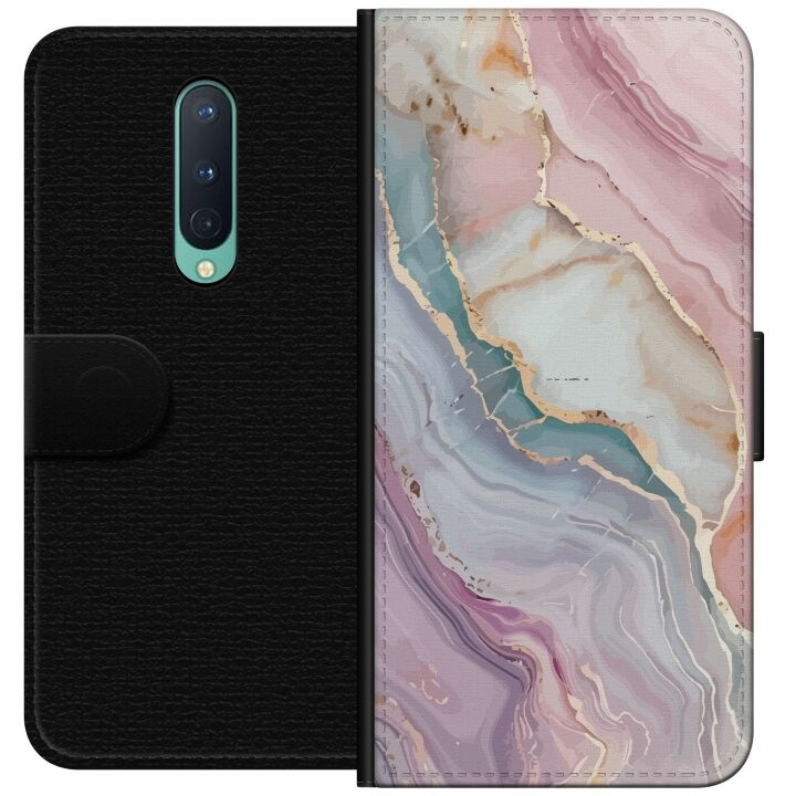 Wallet case for OnePlus 8 with Marble design in the group SMARTPHONE & TABLETS / Phone cases / OnePlus at TP E-commerce Nordic AB (A56820)