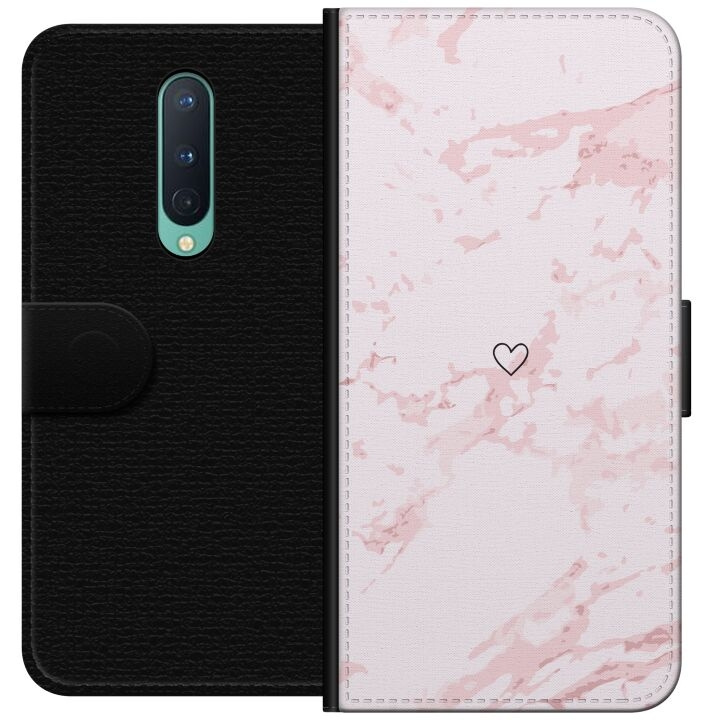 Wallet case for OnePlus 8 with Pink Heart design in the group SMARTPHONE & TABLETS / Phone cases / OnePlus at TP E-commerce Nordic AB (A56821)