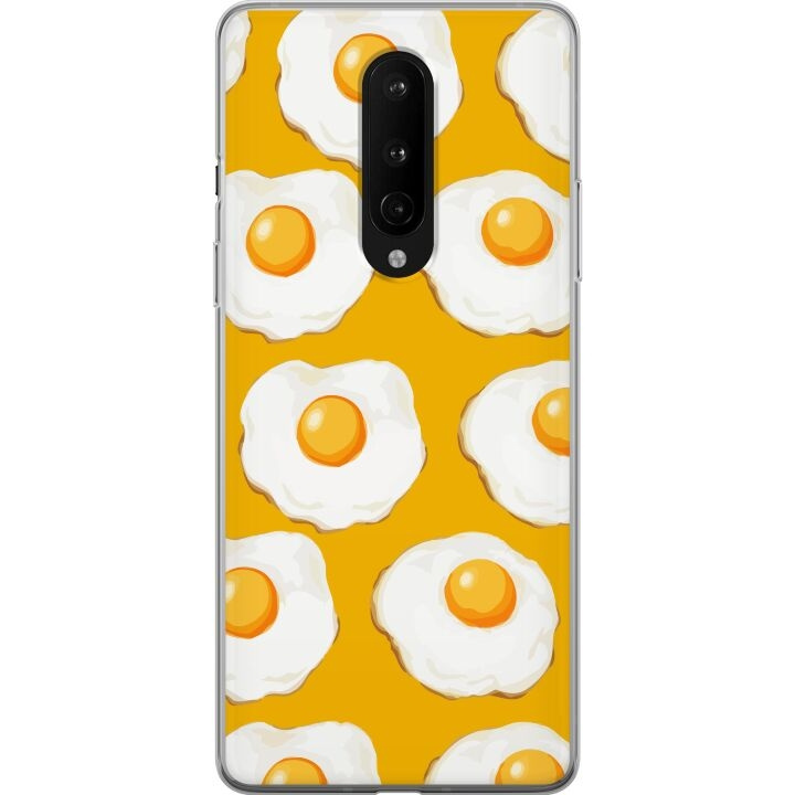 Mobile case for OnePlus 8 with Fried egg design in the group SMARTPHONE & TABLETS / Phone cases / OnePlus at TP E-commerce Nordic AB (A56827)