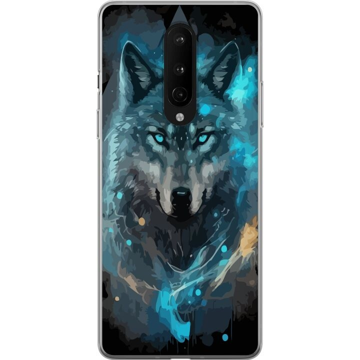 Mobile case for OnePlus 8 with Wolf design in the group SMARTPHONE & TABLETS / Phone cases / OnePlus at TP E-commerce Nordic AB (A56830)