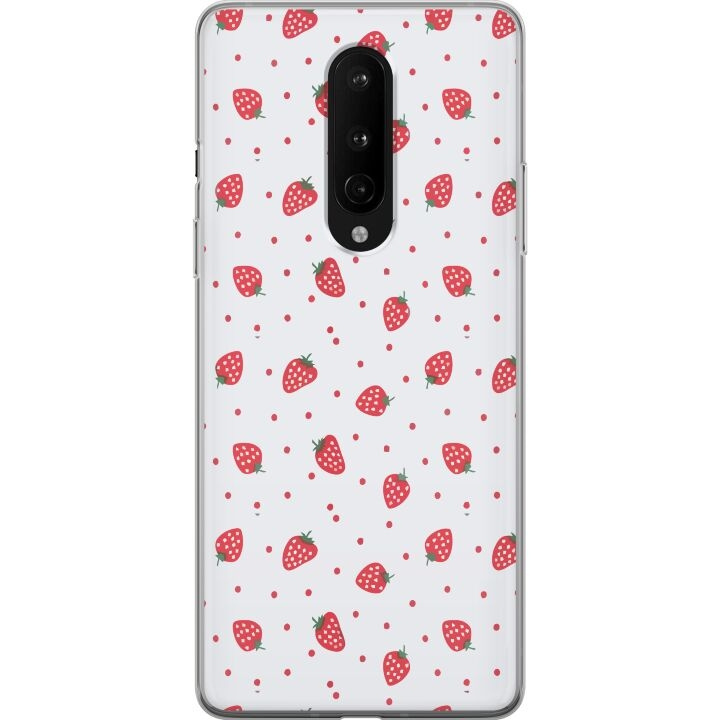 Mobile case for OnePlus 8 with Strawberries design in the group SMARTPHONE & TABLETS / Phone cases / OnePlus at TP E-commerce Nordic AB (A56842)