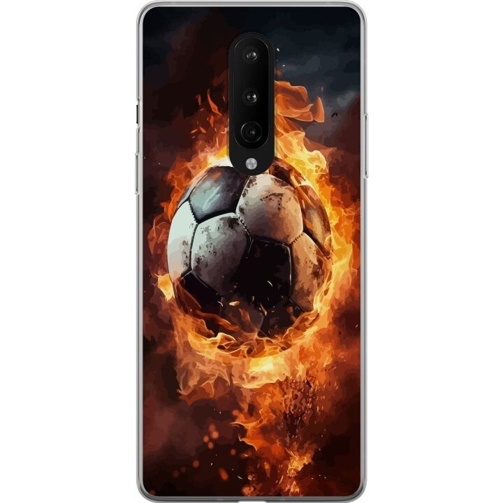 Mobile case for OnePlus 8 with Football design in the group SMARTPHONE & TABLETS / Phone cases / OnePlus at TP E-commerce Nordic AB (A56846)