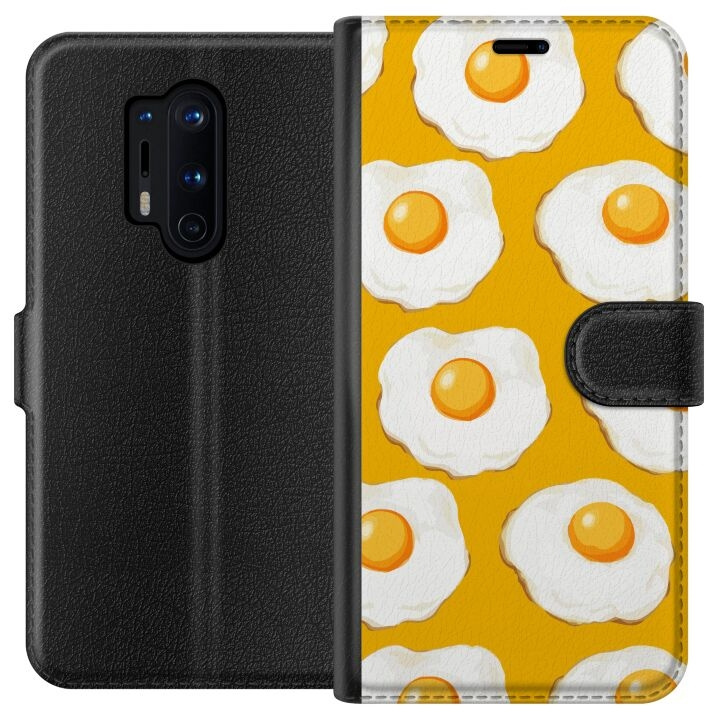 Wallet case for OnePlus 8 Pro with Fried egg design in the group SMARTPHONE & TABLETS / Phone cases / OnePlus at TP E-commerce Nordic AB (A56854)