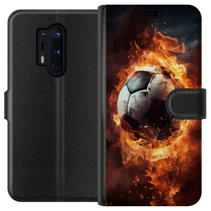 Wallet case for OnePlus 8 Pro with Football design in the group SMARTPHONE & TABLETS / Phone cases / OnePlus at TP E-commerce Nordic AB (A56873)