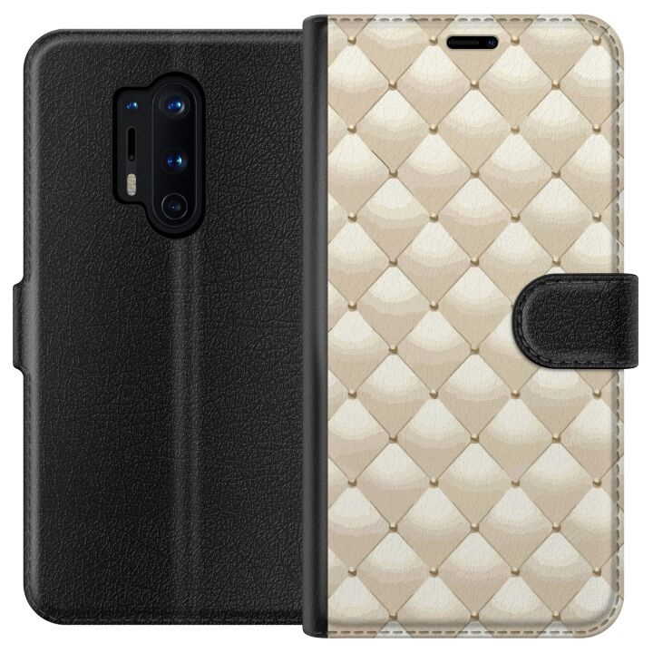 Wallet case for OnePlus 8 Pro with Gold shine design in the group SMARTPHONE & TABLETS / Phone cases / OnePlus at TP E-commerce Nordic AB (A56878)