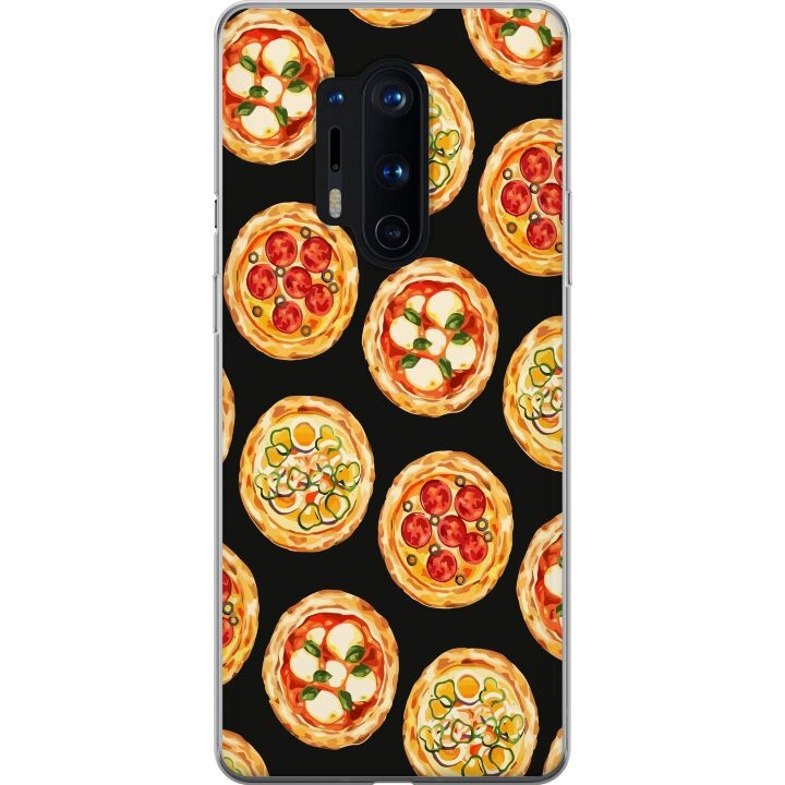 Mobile case for OnePlus 8 Pro with Pizza design in the group SMARTPHONE & TABLETS / Phone cases / OnePlus at TP E-commerce Nordic AB (A56892)