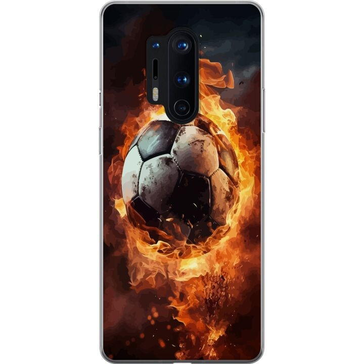 Mobile case for OnePlus 8 Pro with Football design in the group SMARTPHONE & TABLETS / Phone cases / OnePlus at TP E-commerce Nordic AB (A56900)