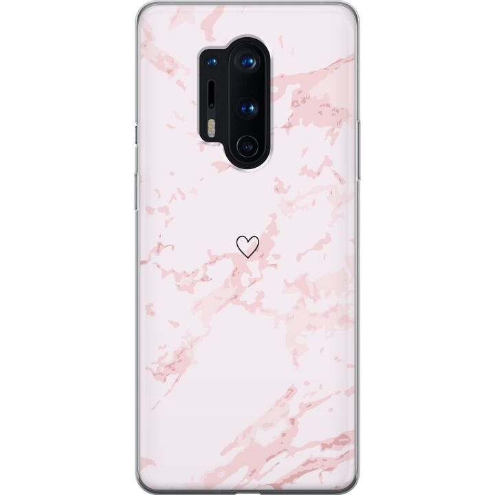 Mobile case for OnePlus 8 Pro with Pink Heart design in the group SMARTPHONE & TABLETS / Phone cases / OnePlus at TP E-commerce Nordic AB (A56902)