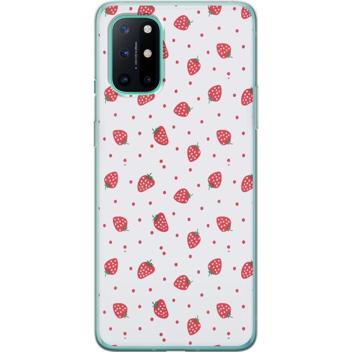 Mobile case for OnePlus 8T with Strawberries design in the group SMARTPHONE & TABLETS / Phone cases / OnePlus at TP E-commerce Nordic AB (A56950)