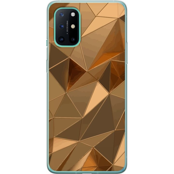 Mobile case for OnePlus 8T with 3D Gold design in the group SMARTPHONE & TABLETS / Phone cases / OnePlus at TP E-commerce Nordic AB (A56957)