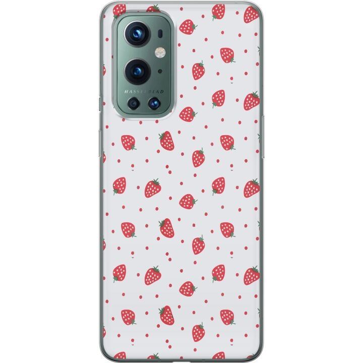 Mobile case for OnePlus 9 Pro with Strawberries design in the group SMARTPHONE & TABLETS / Phone cases / OnePlus at TP E-commerce Nordic AB (A57058)