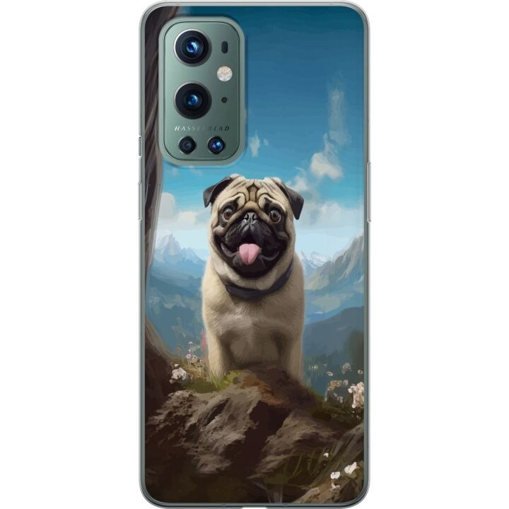 Mobile case for OnePlus 9 Pro with Happy Dog design in the group SMARTPHONE & TABLETS / Phone cases / OnePlus at TP E-commerce Nordic AB (A57059)