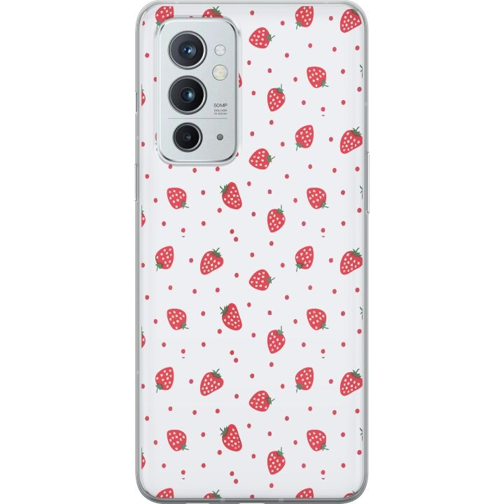 Mobile case for OnePlus 9RT 5G with Strawberries design in the group SMARTPHONE & TABLETS / Phone cases / OnePlus at TP E-commerce Nordic AB (A57085)