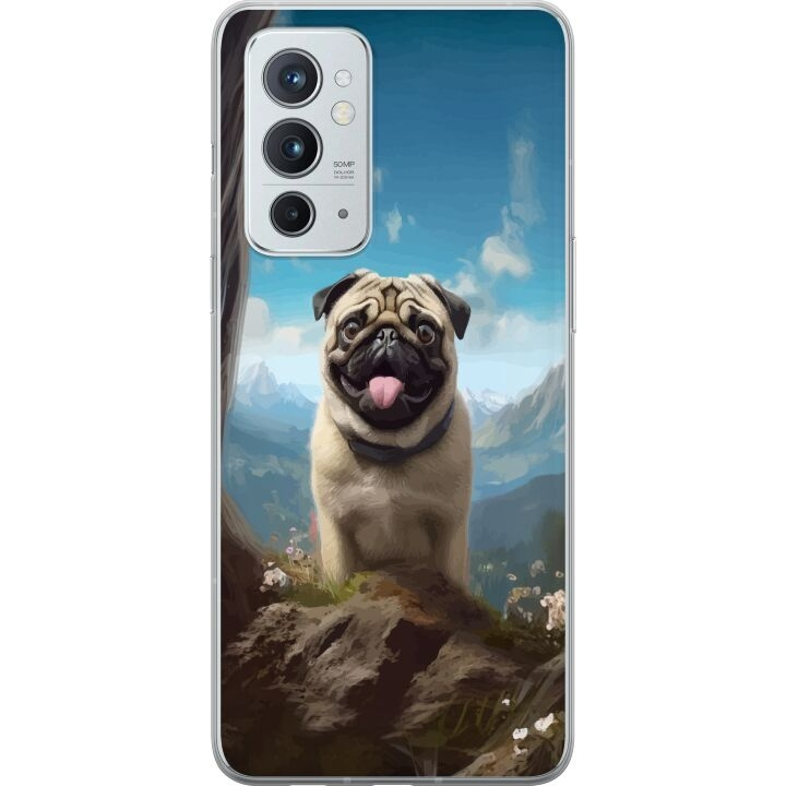 Mobile case for OnePlus 9RT 5G with Happy Dog design in the group SMARTPHONE & TABLETS / Phone cases / OnePlus at TP E-commerce Nordic AB (A57086)