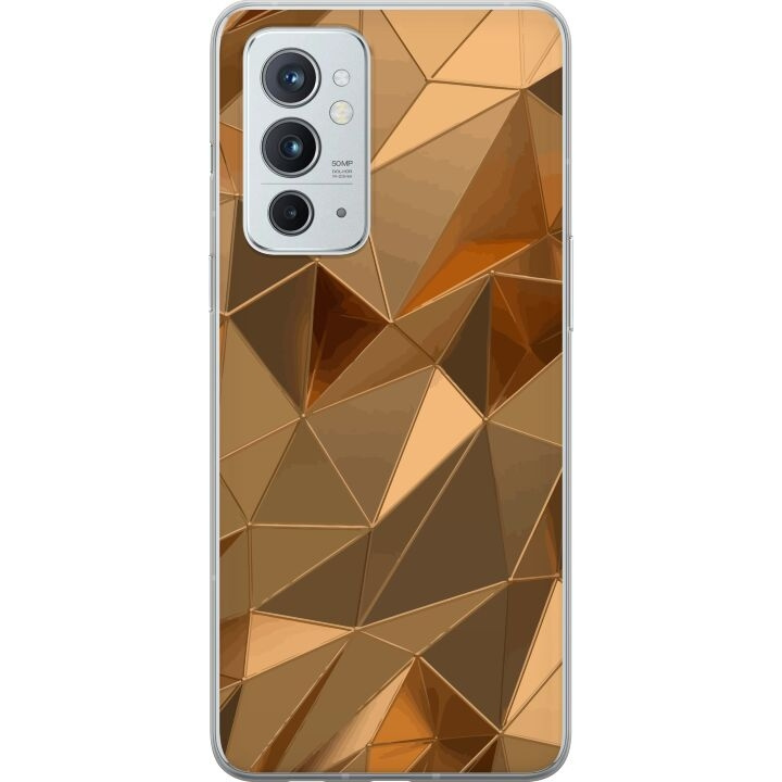 Mobile case for OnePlus 9RT 5G with 3D Gold design in the group SMARTPHONE & TABLETS / Phone cases / OnePlus at TP E-commerce Nordic AB (A57092)