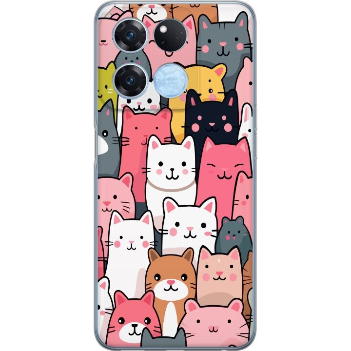 Mobile case for OnePlus Ace Racing with Cat pattern design in the group SMARTPHONE & TABLETS / Phone cases / OnePlus at TP E-commerce Nordic AB (A57130)