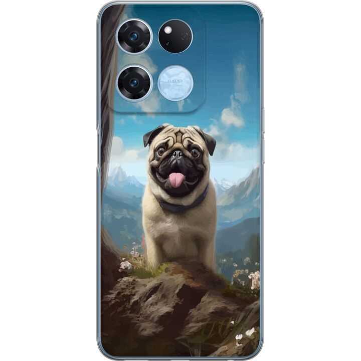 Mobile case for OnePlus Ace Racing with Happy Dog design in the group SMARTPHONE & TABLETS / Phone cases / OnePlus at TP E-commerce Nordic AB (A57140)