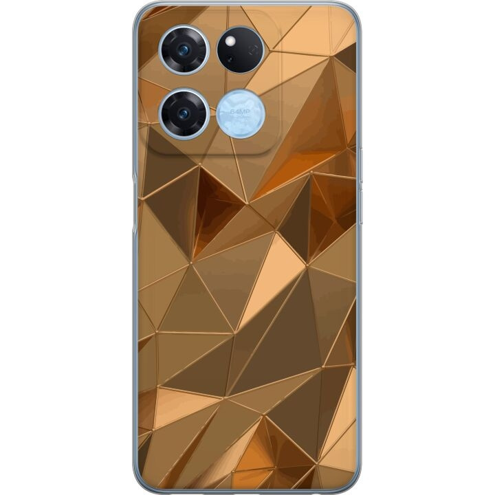 Mobile case for OnePlus Ace Racing with 3D Gold design in the group SMARTPHONE & TABLETS / Phone cases / OnePlus at TP E-commerce Nordic AB (A57146)