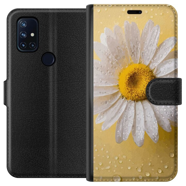 Wallet case for OnePlus Nord N10 5G with Porslinsblomma design in the group SMARTPHONE & TABLETS / Phone cases / OnePlus at TP E-commerce Nordic AB (A57203)