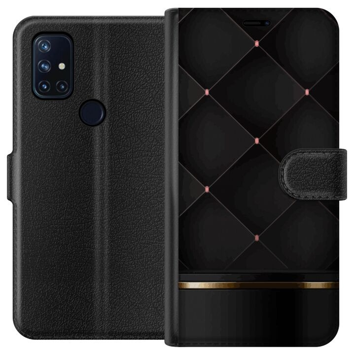 Wallet case for OnePlus Nord N10 5G with Luxury line design in the group SMARTPHONE & TABLETS / Phone cases / OnePlus at TP E-commerce Nordic AB (A57218)