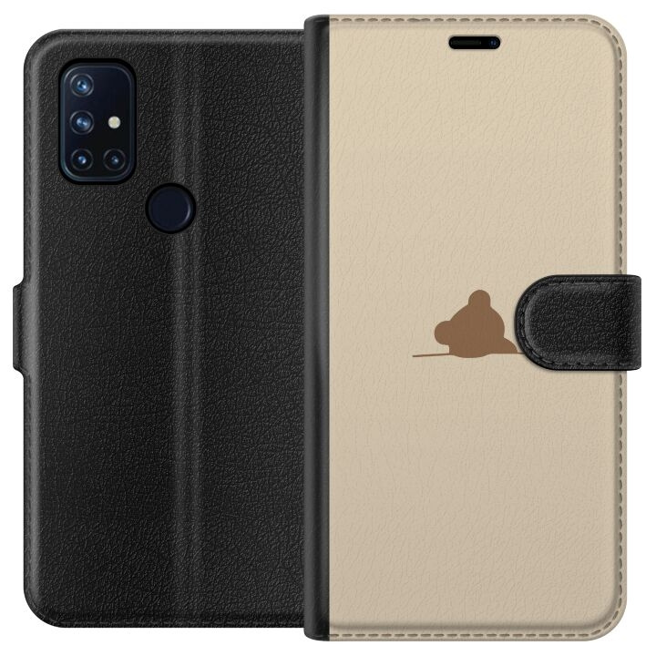 Wallet case for OnePlus Nord N10 5G with Nalle design in the group SMARTPHONE & TABLETS / Phone cases / OnePlus at TP E-commerce Nordic AB (A57223)