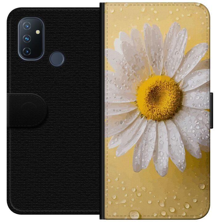 Wallet case for OnePlus Nord N100 with Porslinsblomma design in the group SMARTPHONE & TABLETS / Phone cases / OnePlus at TP E-commerce Nordic AB (A57257)