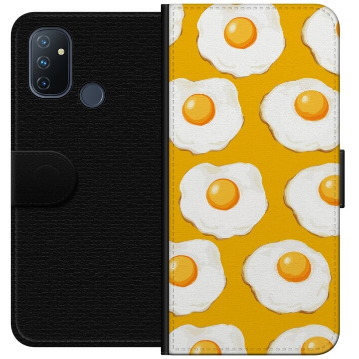 Wallet case for OnePlus Nord N100 with Fried egg design in the group SMARTPHONE & TABLETS / Phone cases / OnePlus at TP E-commerce Nordic AB (A57259)