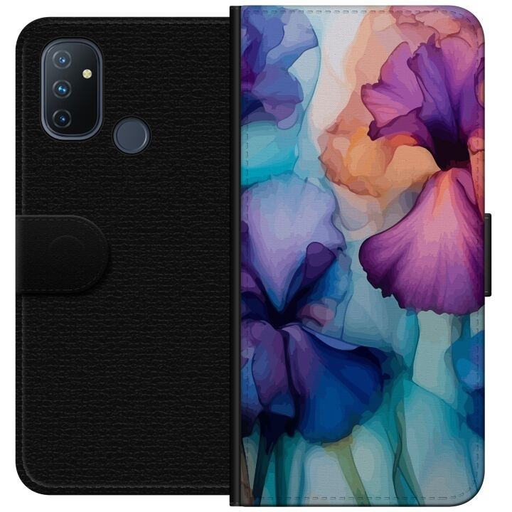 Wallet case for OnePlus Nord N100 with Magical flowers design in the group SMARTPHONE & TABLETS / Phone cases / OnePlus at TP E-commerce Nordic AB (A57260)