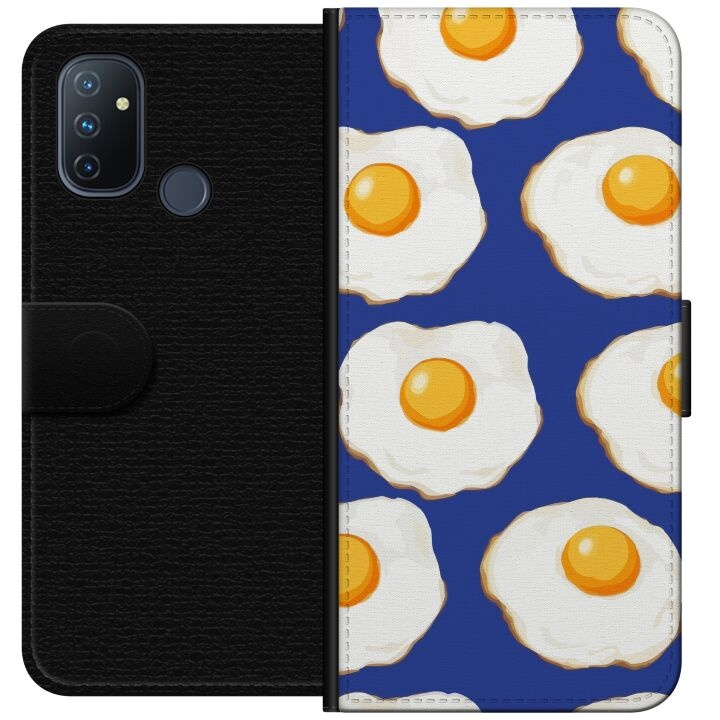 Wallet case for OnePlus Nord N100 with Fried eggs design in the group SMARTPHONE & TABLETS / Phone cases / OnePlus at TP E-commerce Nordic AB (A57263)