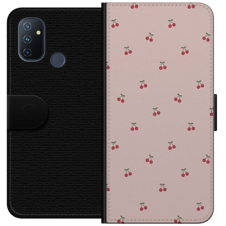 Wallet case for OnePlus Nord N100 with Cherry design in the group SMARTPHONE & TABLETS / Phone cases / OnePlus at TP E-commerce Nordic AB (A57264)