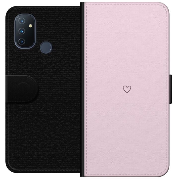 Wallet case for OnePlus Nord N100 with Heart design in the group SMARTPHONE & TABLETS / Phone cases / OnePlus at TP E-commerce Nordic AB (A57276)