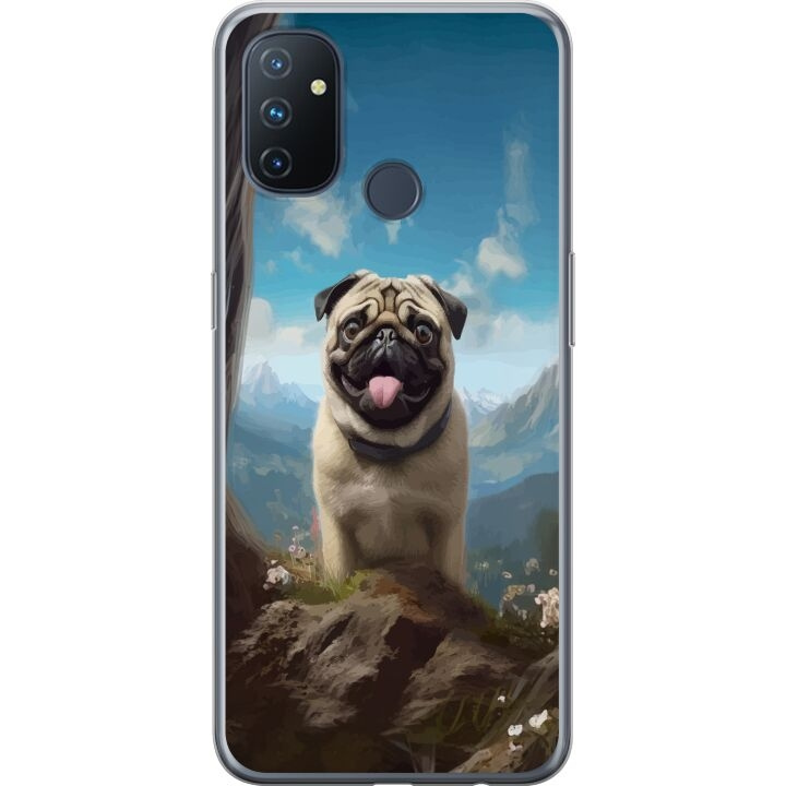 Mobile case for OnePlus Nord N100 with Happy Dog design in the group SMARTPHONE & TABLETS / Phone cases / OnePlus at TP E-commerce Nordic AB (A57302)