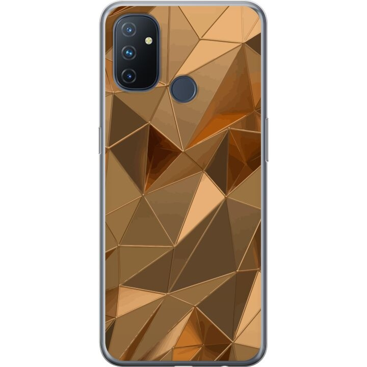 Mobile case for OnePlus Nord N100 with 3D Gold design in the group SMARTPHONE & TABLETS / Phone cases / OnePlus at TP E-commerce Nordic AB (A57308)