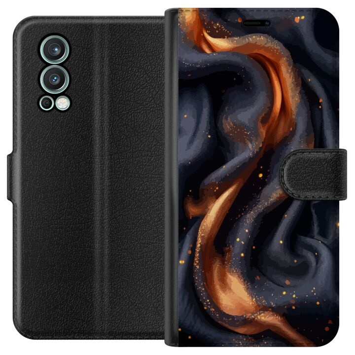 Wallet case for OnePlus Nord 2 5G with Fiery silk design in the group SMARTPHONE & TABLETS / Phone cases / OnePlus at TP E-commerce Nordic AB (A57312)