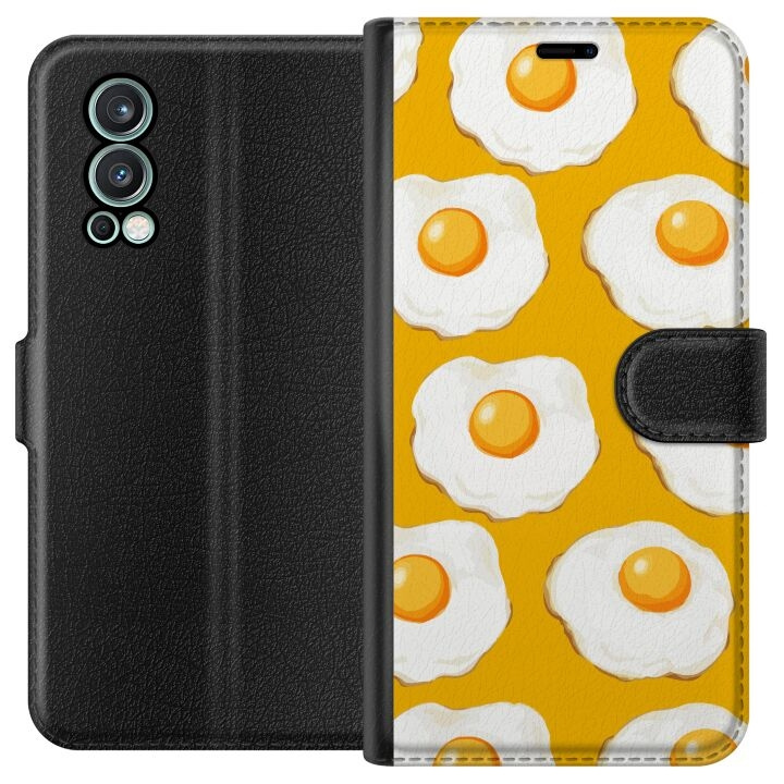 Wallet case for OnePlus Nord 2 5G with Fried egg design in the group SMARTPHONE & TABLETS / Phone cases / OnePlus at TP E-commerce Nordic AB (A57313)