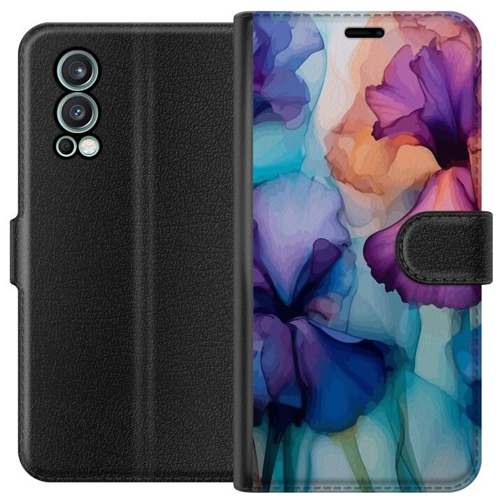 Wallet case for OnePlus Nord 2 5G with Magical flowers design in the group SMARTPHONE & TABLETS / Phone cases / OnePlus at TP E-commerce Nordic AB (A57314)