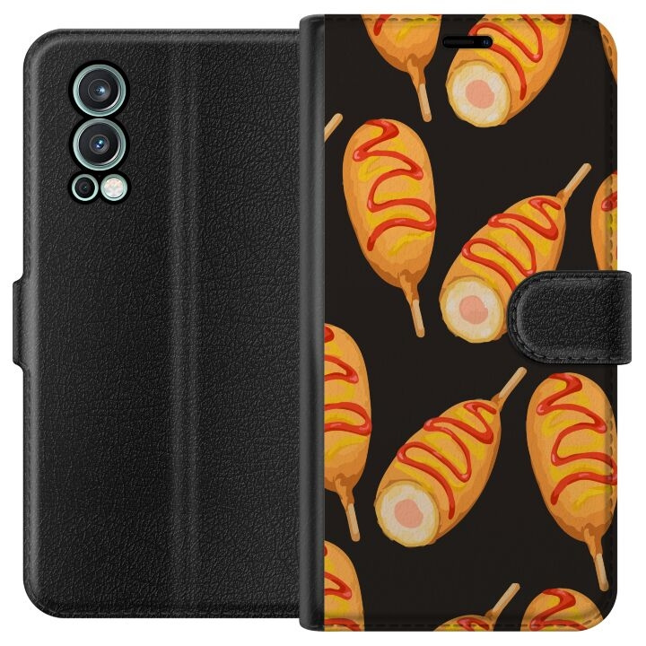 Wallet case for OnePlus Nord 2 5G with Chicken drumstick design in the group SMARTPHONE & TABLETS / Phone cases / OnePlus at TP E-commerce Nordic AB (A57320)