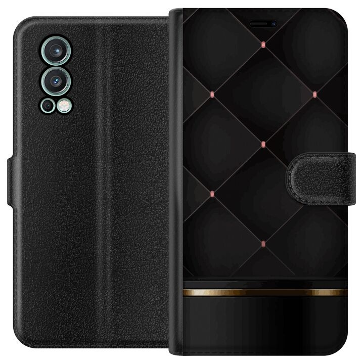 Wallet case for OnePlus Nord 2 5G with Luxury line design in the group SMARTPHONE & TABLETS / Phone cases / OnePlus at TP E-commerce Nordic AB (A57326)