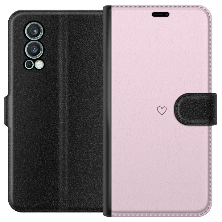 Wallet case for OnePlus Nord 2 5G with Heart design in the group SMARTPHONE & TABLETS / Phone cases / OnePlus at TP E-commerce Nordic AB (A57330)