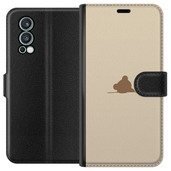 Wallet case for OnePlus Nord 2 5G with Nalle design in the group SMARTPHONE & TABLETS / Phone cases / OnePlus at TP E-commerce Nordic AB (A57331)