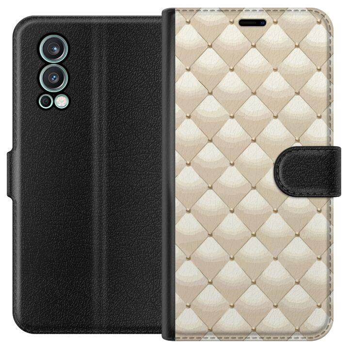 Wallet case for OnePlus Nord 2 5G with Gold shine design in the group SMARTPHONE & TABLETS / Phone cases / OnePlus at TP E-commerce Nordic AB (A57337)