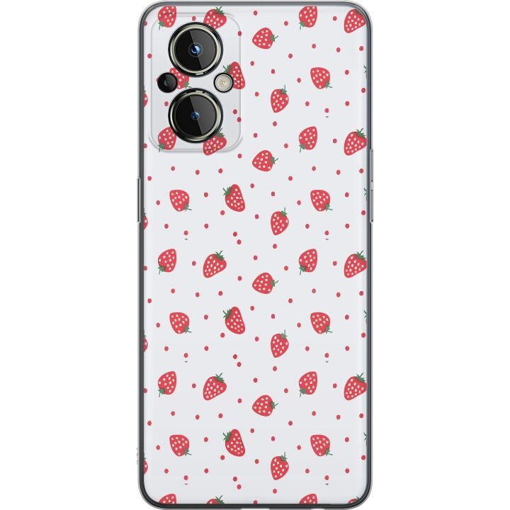 Mobile case for OnePlus Nord N20 5G with Strawberries design in the group SMARTPHONE & TABLETS / Phone cases / OnePlus at TP E-commerce Nordic AB (A57382)